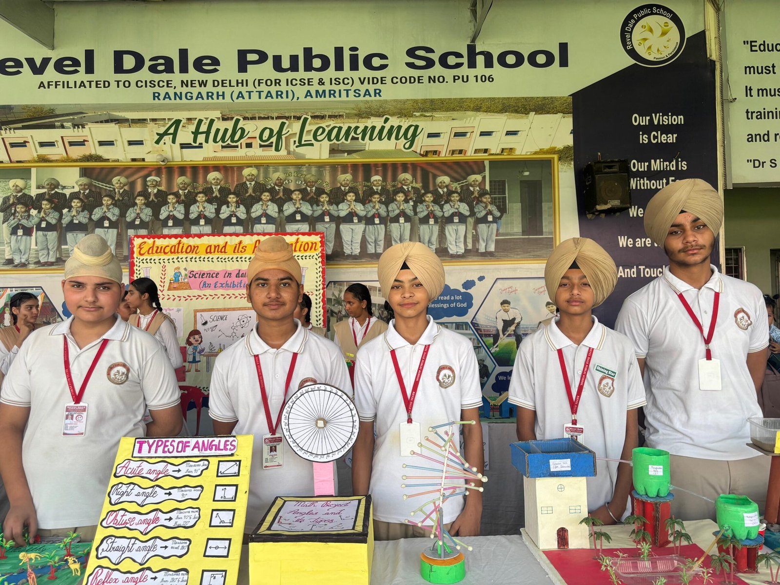 Education and its application at Commerce Carnival and Science and Art Exhibition at Revel Dale Public School